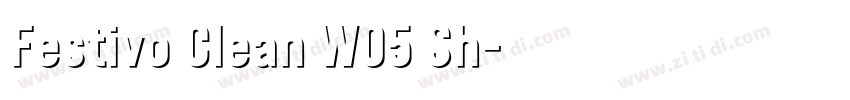Festivo Clean W05 Sh字体转换 Festivo Clean W05 Sh字体转换